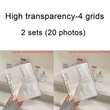 10-20pcs/Set Pocket Grid Photo Album A5 Refill Pages, Photo Sleeves, 6-Ring Replacement Inserts, Korean Style - White - View 47