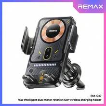 REMAX - RM-C27 15W Smart Dual Motor Rotating Wireless Car Holder - A - View 5