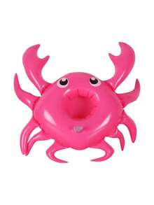 2/1pc Inflatable Drink Holder Floating Tray For Pool Party, Crab Cup Holder - Multicolor - View 7