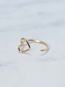2PCS Summer Jewelry Stainless Steel Nose Stud Ring Heart Shape Earring Lip Ring Piercing For Women Golden Jewelry - Multicolor - View 8
