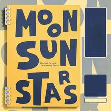 60pages/120sheets Happy Every Day! Retro American Style B5 Loose-Leaf Notebook, Removable, Non-Abrasive, Minimalist Student Notebook, DIY Notepad - Large Letter Cover Style - View 12