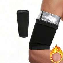 1 par de mangas moldeadoras unisex, hechas de tela de poliéster transpirable, que proporcionan soporte y protección para los brazos - Plateado - Ver 12