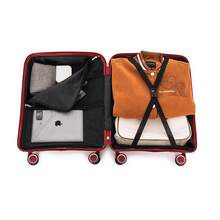 Maleta de Cabina 55x39x21.50cm (46L) Polipropileno | Mediana expandible 65cm-23kg(79L) | Grande expandible 75cm-25kg (117L) | ruedas giratorias y candado incrustado | resistente | duradera | con asa telescópica | ideal para viajes de negocios y vacaciones |para hombres y mujeres - Amarillo/Blanco/Burdeos/AzulMarino/Negro/RosaDorada/Turquesa/Rosa - Rojo - Ver 7
