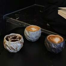 Personalized Ceramic Cup, Creative Cocktail Cup, High-Quality Small Cup, Retro Design Water Cup - Multicolor - View 12