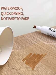 12pcs Wood Grain Marker Pens, Wooden Composite Floor Scratch Repair Pens, Waterproof Non-Fading Caulk Pens, Scratch Repair Marker, Caulk Pens - Touch-up Paint Pen - View 5