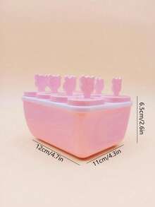 1pc Original Leak-Proof Ice Pop Holder With Straw, Convenient For Frozen Snacks, Prevents Mess - Red - View 6