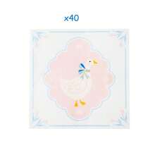 一只傻鹅纸巾 粉色蝴蝶结鹅一次性餐巾纸 可爱午餐晚餐餐巾纸 生日婴儿派对餐桌用品 - 查看 9