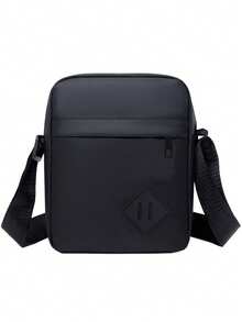 Men's Shoulder Bag, Crossbody Bag, Small Crossbody Bag, Multi-Layer Business Wallet, Mobile Phone Bag, Coin Purse, Oxford Cloth Small Backpack - Black - View 4