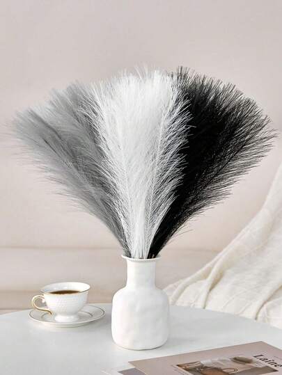 3/15Pcs Mixed Color Artificial Pampas Grass, Artificial Plant, Bohemian Style Decoration, Faux Pampas Grass For Wedding Party Decoration, Home Living Room Bedroom Decor, Vase Arrangement, DIY Photoshoot Props Gifts Birthday Graduation, Home Decor, Room Decor,Vase Fillers, Wedding Decorations, Christmas Decoration, Spring Decoration, Fall Decorations, Halloween Decorations