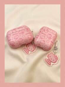 SANRIO 1个IMD KT时尚耳机保护套，兼容苹果新款 Pro 3/Pro 2/4/3/2/1/Pro蓝牙无线耳机保护套 - 粉色 - 查看 3