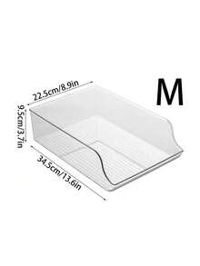 1pc Refrigerator Can Dispenser With Large Capacity And Thickened, Automatic Roll Out Design, Kitchen Organizer - Clear - View 7