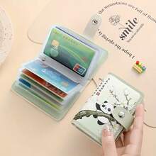 1pc Super Cute Panda Card Holder, Chinese Style Large Capacity Mini Adorable Multi-Card Slot All-In-One Card Case, ID/Driver's License/Business Card Wallet - Multicolor - View 8