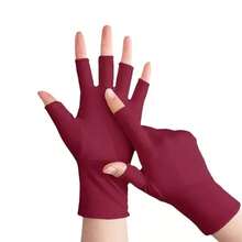 Stay Protected This Summer: Thin Half Finger Sunscreen Gloves For Women - Multicolor - View 9