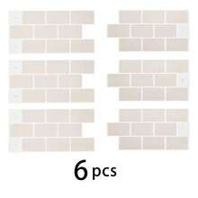 WoStick 6pcs Removable & Reusable 3D Self-Adhesive Tile Stickers, Suitable For Kitchen, Bathroom, Home Decor - Train Series - View 18