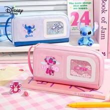 Hộp bút hình gấu dâu tây dễ thương của Disney, hộp bút nhiều lớp dung tích lớn, đồ dùng học tập chất lượng cao dành cho học sinh. - Mảnh duy nhất - Xem 1