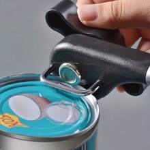 Manual Safety Can Opener, Stainless Steel Multi-Function Side Cut Can Opener, Easy Operation Kitchen Essential, Includes Bonus Bottle Opener - 查看 7