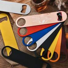 1 Piece Personalized Stainless Steel Bottle Opener, Laser-Engraved Bottle Opener, Wedding Gift, Groomsmen Gift, Wedding Bottle Opener, Men's Birthday Gift, Employee Gift, Party Favor - Multicolor - View 5