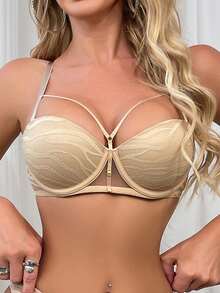 Áo ngực có gọng, mềm mại, màu da dành cho nữ, nâng đỡ tốt. - Màu be - Xem 1
