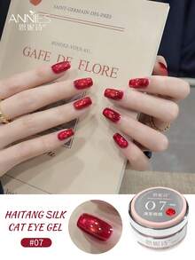 annies 5ml Haitang Silk Series Cat Eye Gel 8 Colors Begonia Satin Texture High Shine, Easy To Apply Professional Nail Art Gel For All Seasons 1pc/8pcs - Nhiều màu - Xem 14