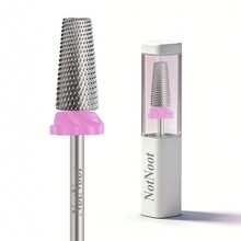 NotNoot 3 In 1 Nail Drill Bit, Cross & Slim Edition, Professional Nail Drills For Electric Manicure Drill Machine (Extra Fine -XF) - Silver - View 1