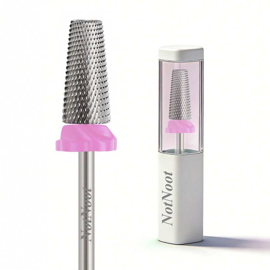 NotNoot 3 In 1 Nail Drill Bit, Cross & Slim Edition, Professional Nail Drills For Electric Manicure Drill Machine (Extra Fine -XF) - Silver - View 1