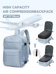 Myco Large Travel Backpack Bag For Women Men,Carry On Backpack,17 Inch Laptop Business Work Waterproof Backpack With Laptop Compartment,Person Item Flight Approved,Travel Laptop Backpack, Extra Large Backpacks, Flight Approved Daypack, Business Bag,Travel Bagbackpack For Schoolp For Men Women,Back Pack - Rectangle - View 10