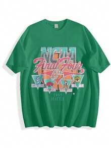 1995 NCA Final Four Official Game Shirt, Graphic Vintage Sports Tees Summer Green Shirts For Men, Gift For Her, Gift For Him, Gift For Friend - 綠色 - 查看 2