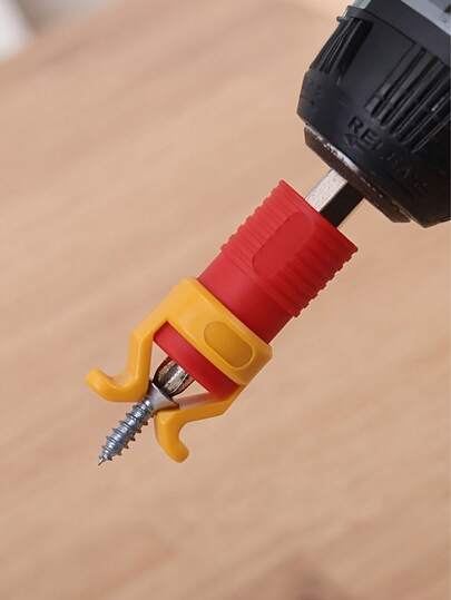 3件套木工螺丝夹 - 此工具可牢固夹持螺丝和钻头，无需电源即可手动操作，并具有防滑设计。适用于木工项目，这款螺丝夹/塑料螺丝夹是一款通用铆钉紧固件/螺丝定位工具配件。