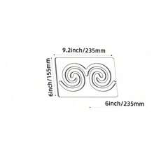 3pcs Acrylic Quilting Template Set - Seamless Design Transparent Free Motion Quilting Ruler For Home Sewing Machine - Transparent - View 11