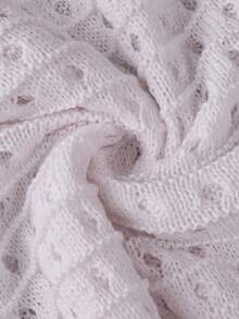 2pcs Striped Pattern Front Button Short Sleeve Shirt & Knit Shorts Set, Suitable For Valentine's Day, Music Festival, Beach Vacation Spring - Multicolor - View 8