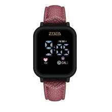 ZOEA Couple Digital Watches - 科雷亞-紅酒/現金-黑 - 查看 1
