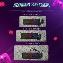 First Step On The Moon Gaming Desk Pad, Universe Solar System Mouse Pad, Space Milky Way LED Light Desk Mat, Gift For Astronomy Enthusiasts - View 6