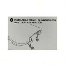 Asiento de Inodoro Universal 44.5x35.2 cm - Asiento Sanitario con Cierre Suave - Tapa de Baño Duradera con Bisagras Fáciles de Instalar - Asiento de WC para Hogar - Verde Oscuro - Ver 6