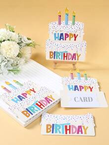 3个彩色闪光生日红包，生日快乐现金礼包信封，生日派对小礼物，礼品包装袋，生日红包卡，家居装饰，桌面装饰，生日装饰，生日礼物，生日派对用品 - 多色 - 查看 6