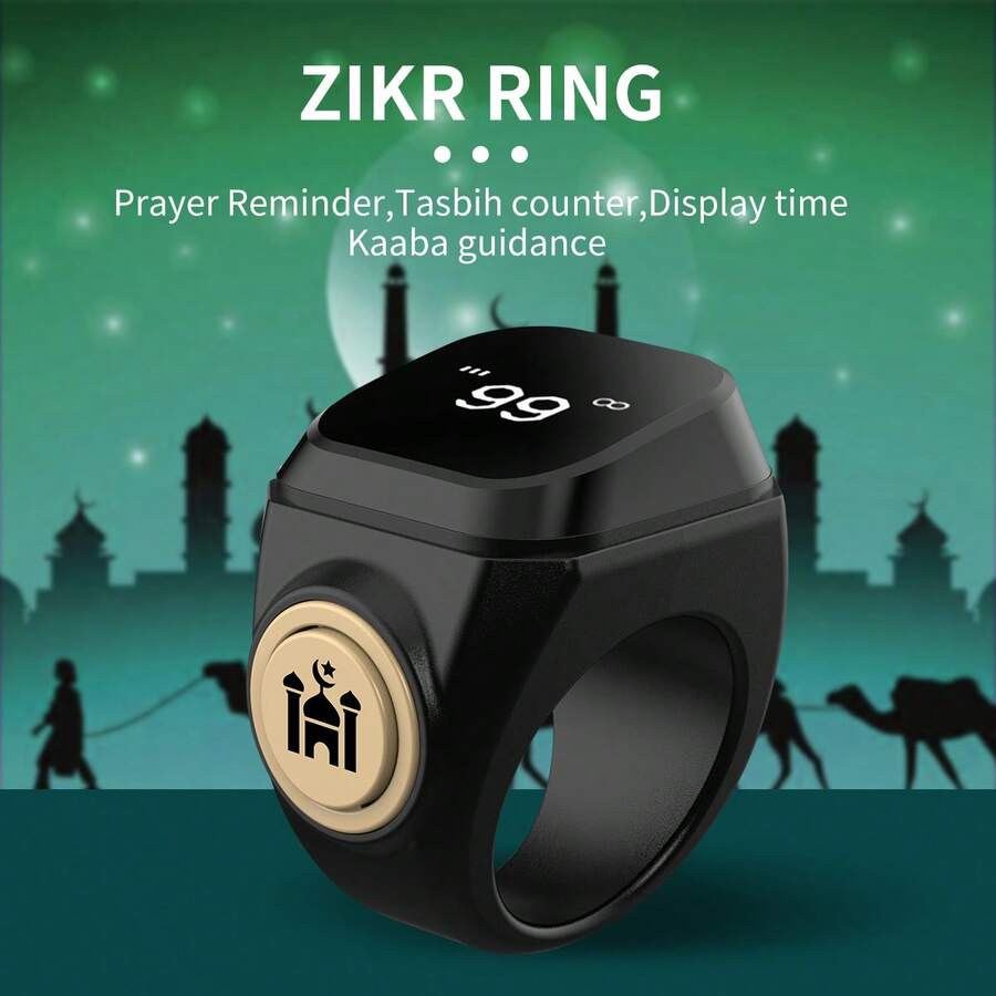 New Trending Middle East Bestseller Smart Ring D01 With Time Reminder App Control Button Counter