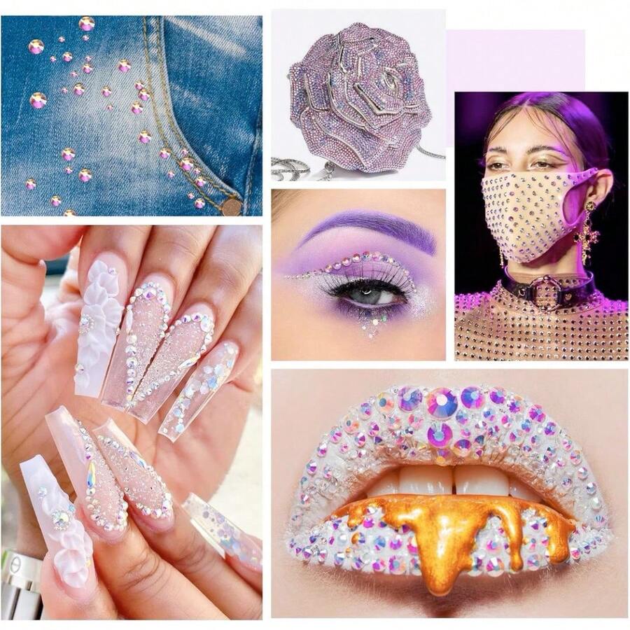 adornos de uñas - Negro - Ver 1