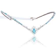 手工黑色水钻精灵头饰仙女水晶皇冠石英精灵头饰女士公主文艺复兴万圣节婚礼舞会嘉年华派对黑色 - 彩色 - 查看 9