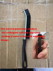 3pcs Grout Cleaning Brush Set, Including Crevice Brush, Gap Cleaning Brush And Multifunctional Window Groove Cleaning Brush, For Cleaning Dead Corners And Gaps Of Bathroom And Kitchen Tiles Bathroom Accessories Bathroom Tools - Black - View 10