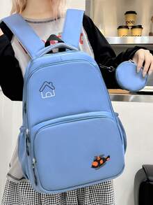 New Versatile Commuter Backpack, Highly Attractive Large Capacity Street Fashion Nylon Bag - Multicolor - View 2