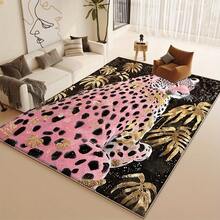 Luxurious Flowers And Exquisite Tigers Pattern Flannel Carpet, Vibrant And Energetic , 2D Digital Printing, Non-Slip Rubber Bottom, Multiple Sizes Available. Suitable For All Seasons, Washable, Machine Washable, Comfortable, Unique, Suitable For Him, Her, Family Members, Boyfriend, Girlfriend, Father, Family Members, Mother, Lover, Daughter, Son, Grandfather, Grandmother, Teacher, Doctor, Nurse, Friend, Classmate, Pet. As Birthday Gifts, Household Items, Wedding Items, Souvenirs, Home Decoration, Daily Life, Office Decoration, Birthday, Anniversary, Valentine's Day, Thanksgiving, Graduation Season, Christmas, Halloween, Mother's Day, Father's Day, Wedding, New Year Gift Decoration. Suitable For Shopping Centers, Restaurants, Kitchens, Bathrooms, Living Rooms, Bedrooms, Corridors, Balconies, Outdoor Doors, Door Mats, Entrance Mats, Non-Slip Mats, Offices, Cafes, Piano Room Floor Decoration - 多色11 - 查看 5