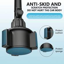 LCARS Car Cup Holder Phone Mount, Adjustable Rotatable Telescopic Clip Multi-Function Mobile Device Holder, Hands-Free Car Phone Holder, Suitable For 4-13 Inch Tablets/IPads/Foldable Screen Phones - TP06+ Cup Holder - View 5