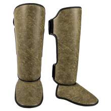 GINGPAI Muay Thai Shin Guards, Kickboxing Leg Guards With Foot Protection, Thick MMA Leg Pads For Taekwondo - Multicolor - View 16