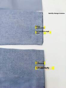 Ruban adhésif pour ourlet de pantalon - sans couture ni repassage - 1 rouleau d'outil de raccourcissement d'ourlet de pantalon - ruban fixateur pour ourlet de pantalon - ajuster les pantalons trop grands - Multicolore - Voir 5