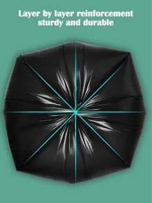 10/50个装，重型垃圾袋，大号垃圾袋，加厚塑料垃圾袋，工业垃圾袋，花园落叶袋，重型垃圾桶，家用花园商用垃圾袋 - A - 查看 6