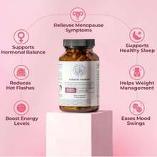 Natural Hormonal Support For Women, Alivio Para La Menopausia, Perimenopausia, Equilibrio Hormonal Saludable, Sofocos. 72 Cápsulas. - 72 CAPSULE - 查看 4