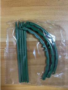 Garden Plant Support Stakes Plastic Semi-Circular Ring Cage Flower Pot Climbing Flower Rack Peony Flower Stand, Green Plastic Plant Cage And Support - Multi-Layer Double-Layer Garden Flower Rack, For Climbing Vines, Christmas Cactus, Pothos - Anti-Leaf Drop Protection, Plastic Orchid And Sunflower Support Rods - Anti-Fall Plant Support, With Green Crab Claw Design, Suitable For Indoor And Outdoor Garden Plant Care, Garden Plant Support - Plant Support - View 16