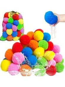 Reusable Water Balloons, Reusable Water Balloons For Outdoor Games, Water Throwing Game - Summer Water Balloons For Swimming Pool And Backyard Fun - Multicolor - View 2