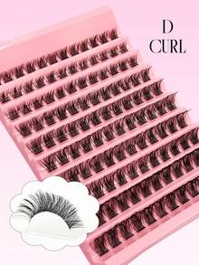 Bộ 120 mi giả Asiteo D Curl Lash Clusters Wispy Natural Lashes DIY Eyelash Extension Clusters Individual False Eyelashes Kit kèm cọ, dễ sử dụng cho người mới bắt đầu, thích hợp cho trang điểm hàng ngày. - D - Xem 5