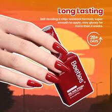 Beetles 15ml 6 Colors HEMA-Free Gel Nail Polish Set Autumn Dusk, Burgundy Brown Dark Red Yellow Light Orange, Soak Off UV LED Gel Polish, DIY Home Salon Gift For Women - 6 Colors Hema-free Autumn Dusk - 查看 5