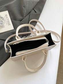 Retro Small Square Bag. New Women's Bag. Fashion Crocodile Pattern Minimalist Handbag. Shoulder Crossbody Bag - Multicolor - View 7